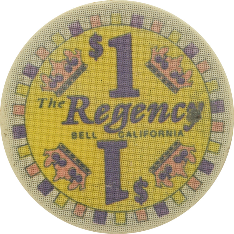 The Regency Casino Bell California $1 Chip