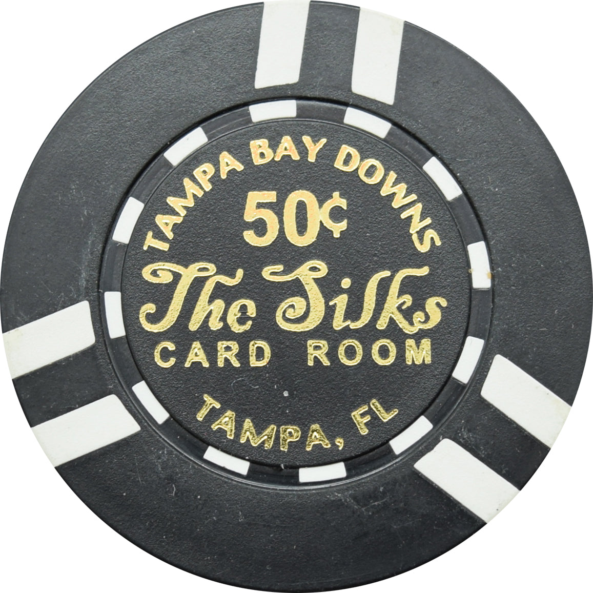 The Silks Card Room Tampa Florida 50 Cent Chip