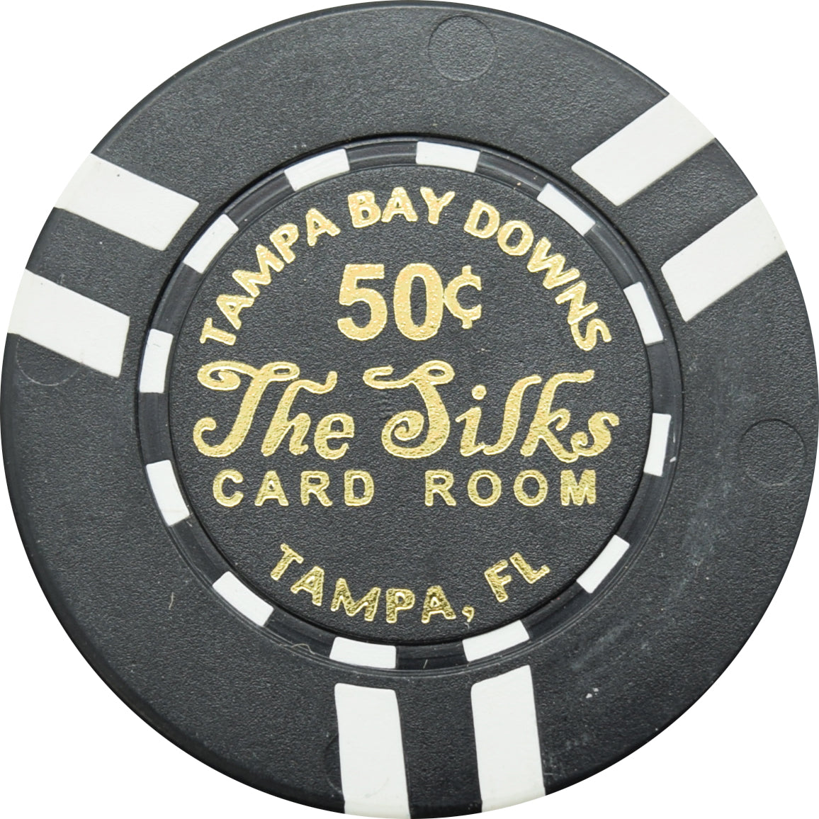 The Silks Card Room Tampa Florida 50 Cent Chip