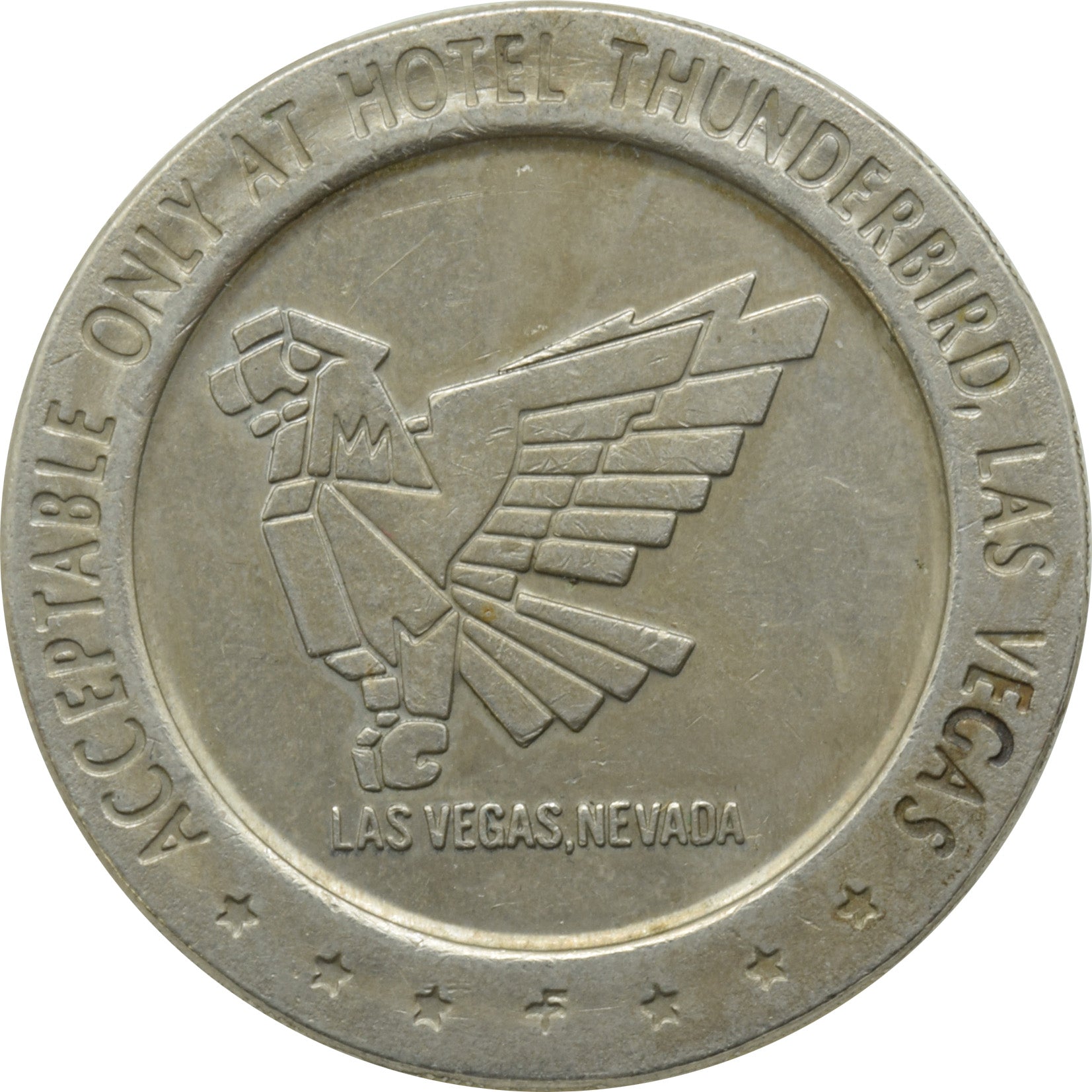 Thunderbird Casino Las Vegas Nevada $1 Token 1967