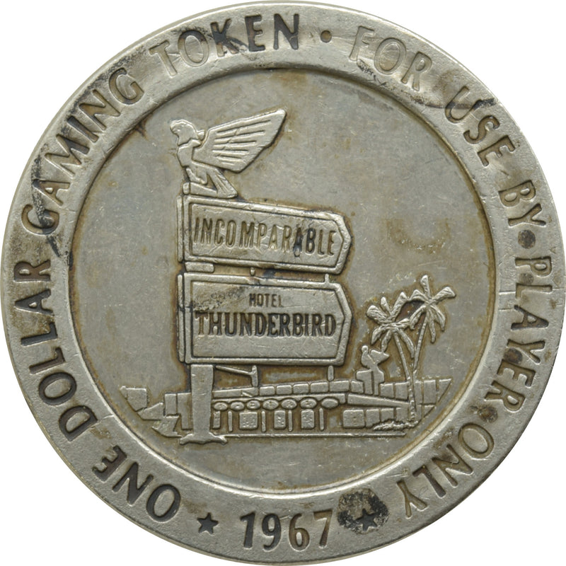 Thunderbird Casino Las Vegas Nevada $1 Token 1967