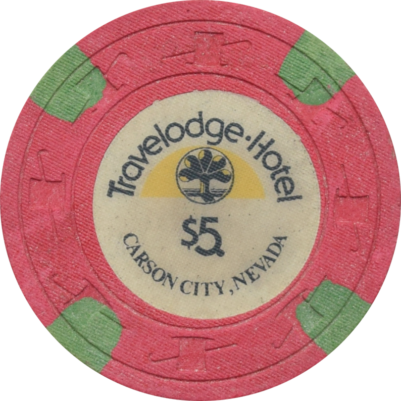 Travelodge Casino Carson City Nevada $5 Dig Chip 1978