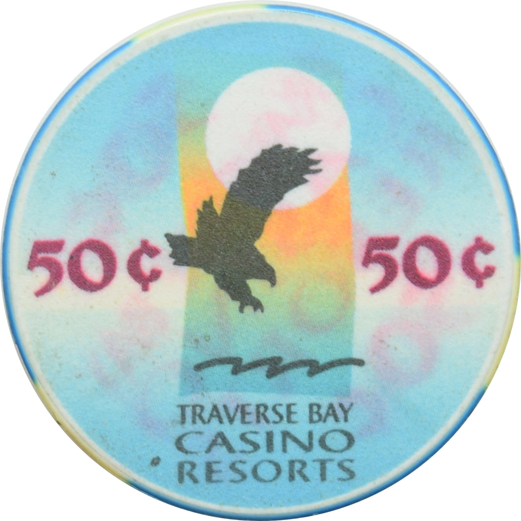 Traverse Bay Casino Resorts Peshawbestown Michigan 50 Cent Chip