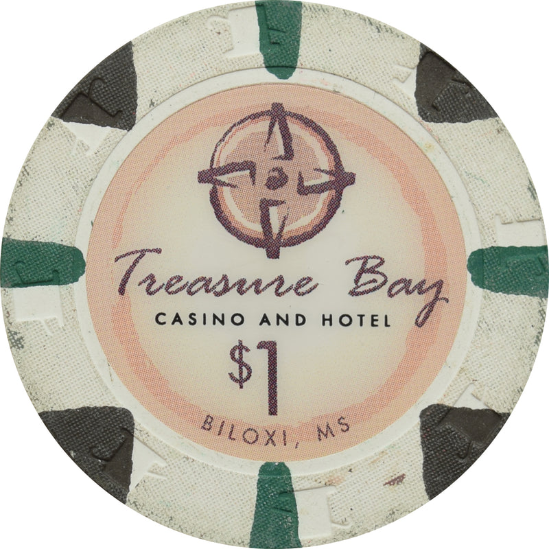 Treasure Bay Casino Biloxi Mississippi $1 Chip