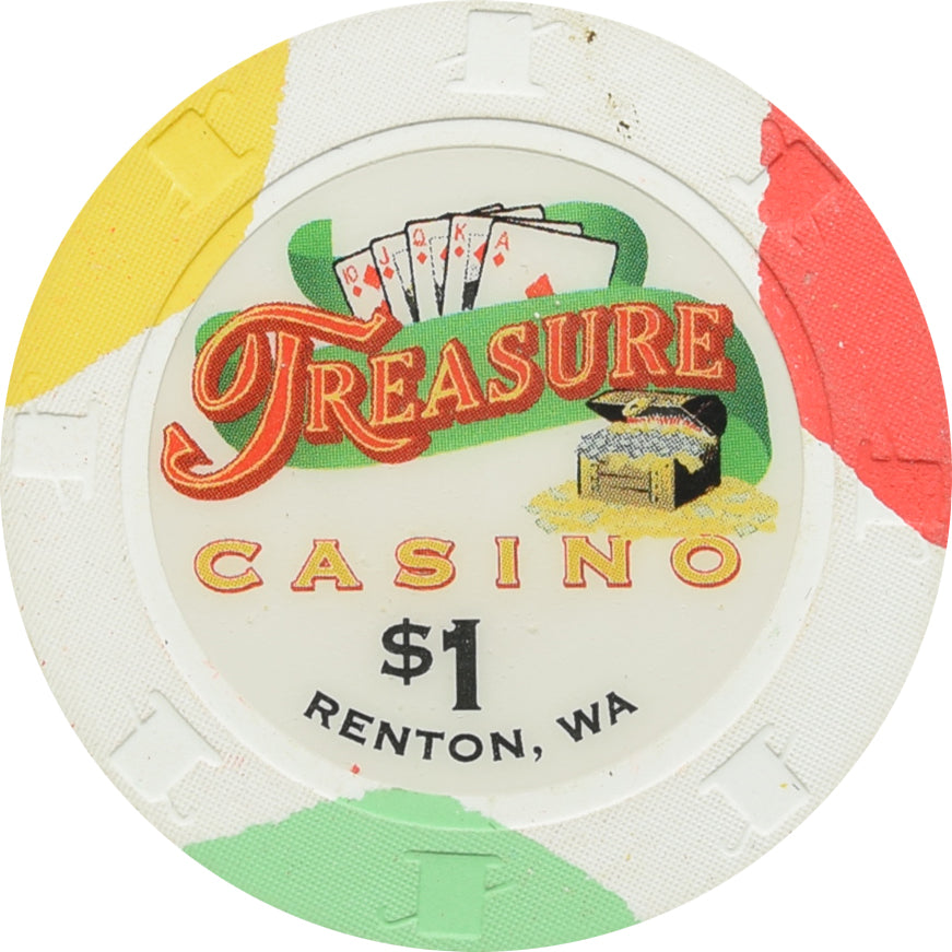 Treasure Casino Renton WA $1 Chip