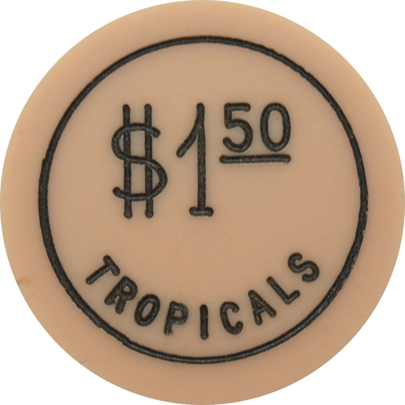 Tropicals Night Club Casino Cuba $1.50 Chip