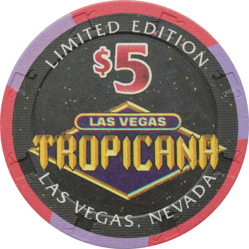 Tropicana Casino Las Vegas Nevada $5 Zodiac Series - Aquarius Chip 1998