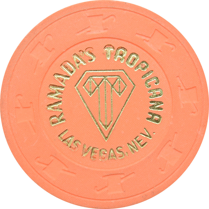 Tropicana Casino Las Vegas Nevada Peach NCV Ramada's Chip 1990s