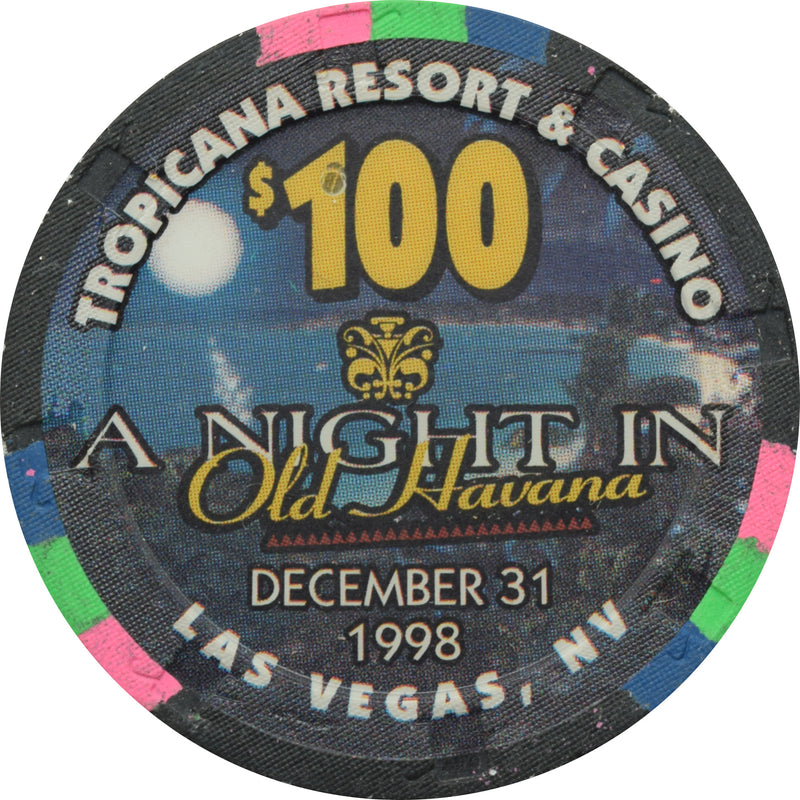 Tropicana Casino Las Vegas Nevada $100 New Years Chip 1998