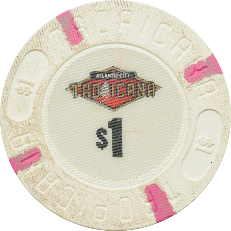 Tropicana Casino Atlantic City New Jersey $1 (Small Logo) Chip