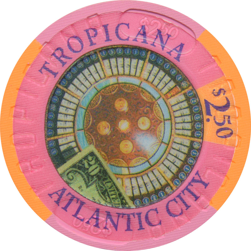 Tropicana Casino Atlantic City New Jersey $2.50 Large Inlay Chip