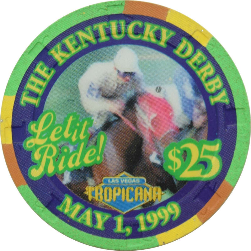 Tropicana Casino Las Vegas Nevada $25 Kentucky Derby Chip 1999