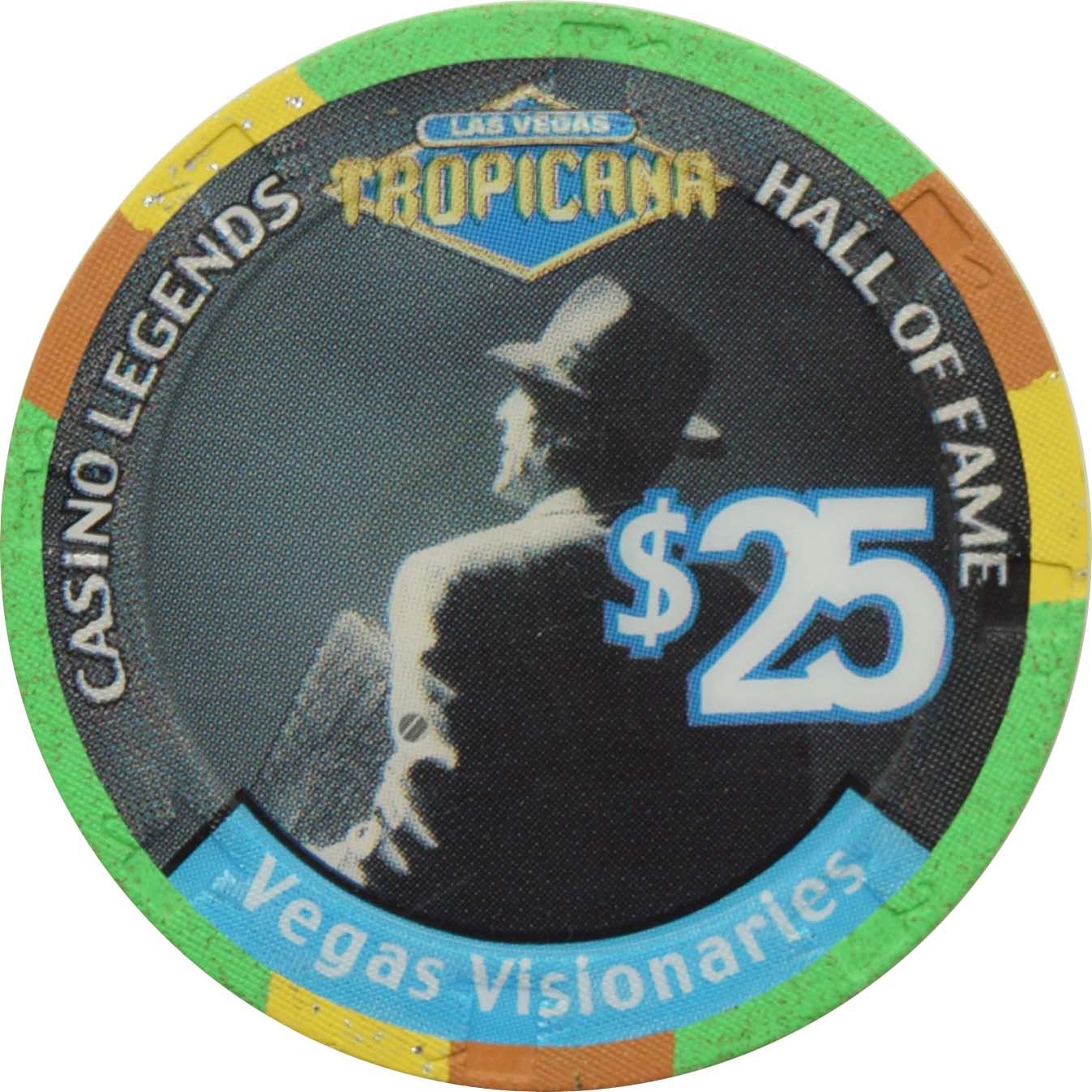 Tropicana Casino Las Vegas Nevada $25 Legends Vegas Visionaries Chip 1999