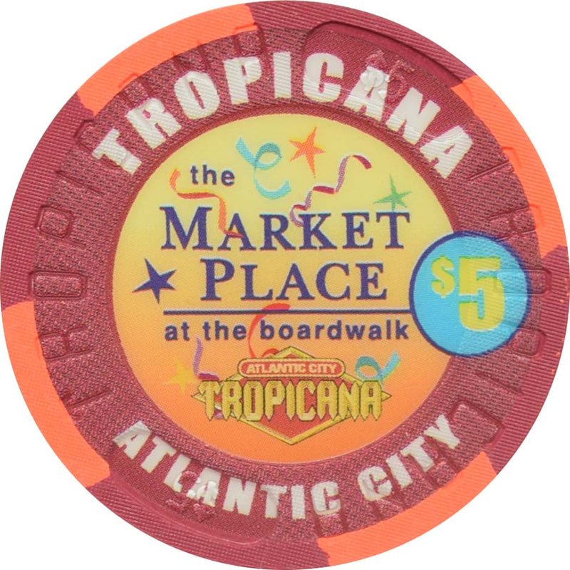 Tropicana Casino Atlantic City New Jersey $5 James Salt Water Taffy Chip