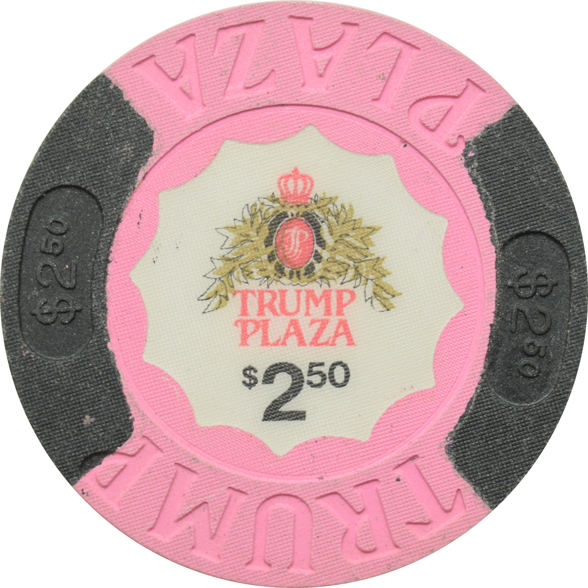 Trump Plaza Casino Atlantic City New Jersey $2.50 Chip