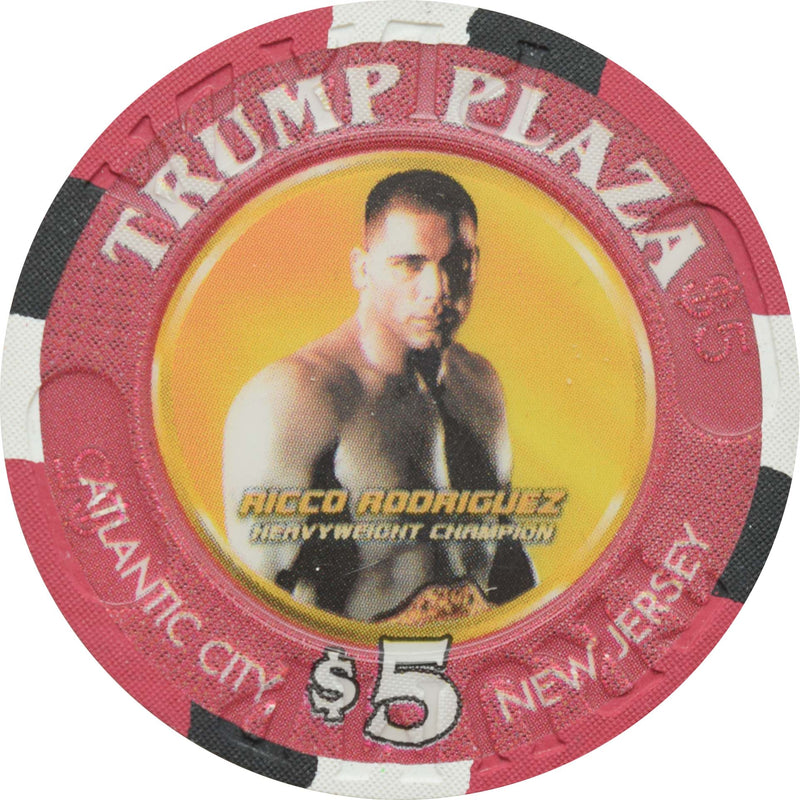 Trump Plaza Casino $5 Chip Atlantic City New Jersey Ricco Rodriguez UFC 41