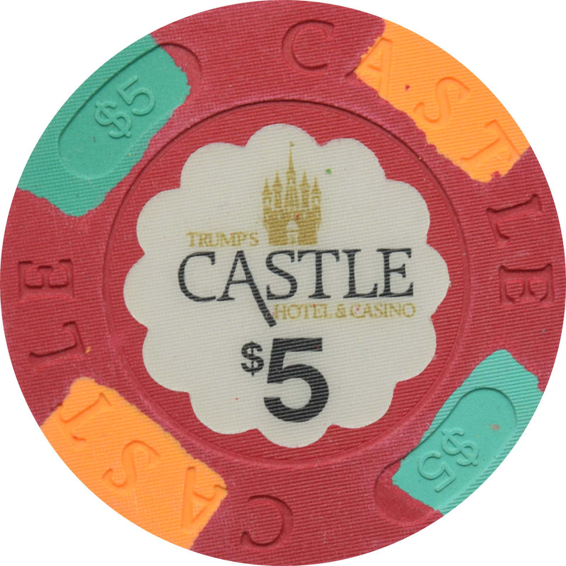 Trump's Castle Casino $5 Paulson Chip Atlantic City New Jersey