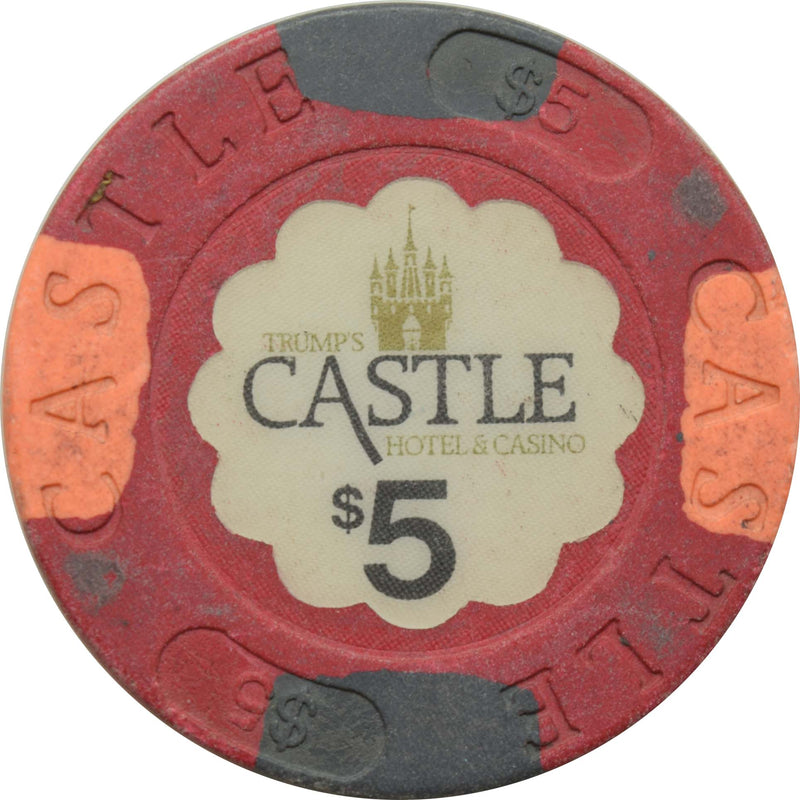 Trump's Castle Casino $5 Paulson Chip Atlantic City New Jersey