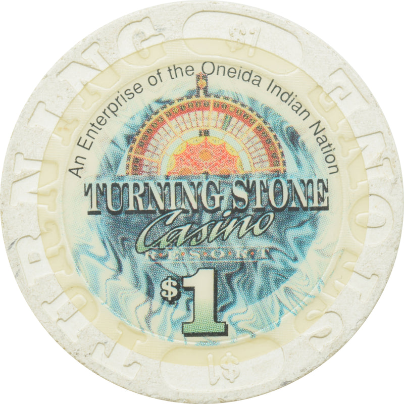 Turning Stone Casino Verona New York $1 Large Inlay Chip