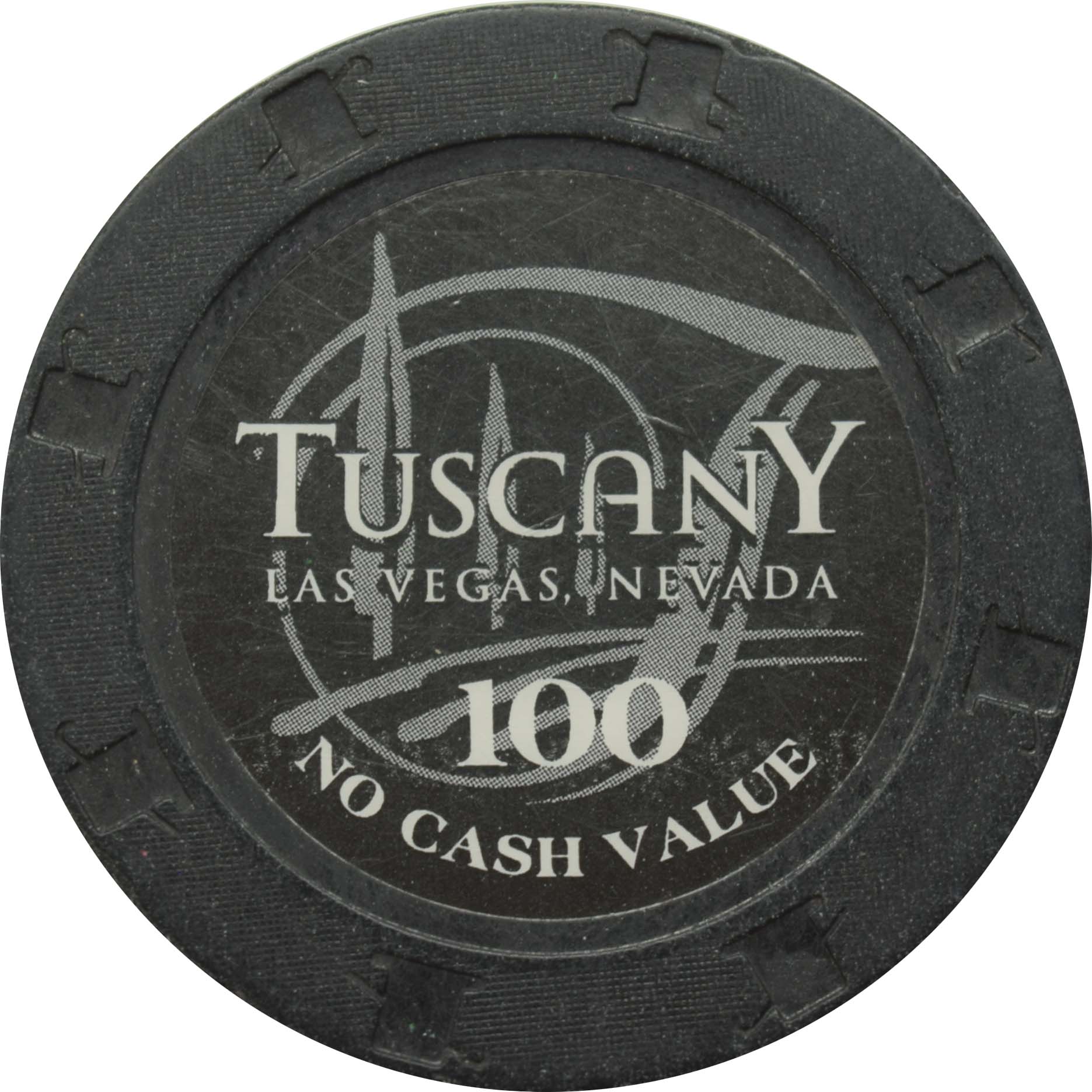 Tuscany Casino Las Vegas Nevada $100 No Cash Value Chip 2003