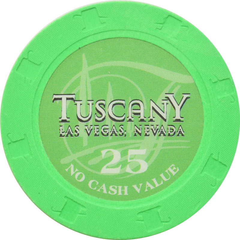 Tuscany Casino Las Vegas Nevada $25 No Cash Value Chip 2003