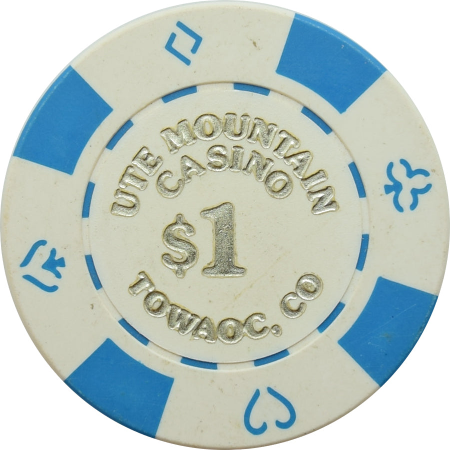 Ute Mountain Casino Towaoc Colorado $1 Chip