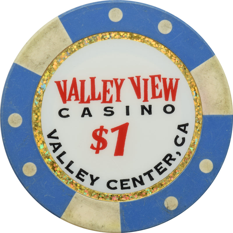 Valley View Casino Valley Center California $1 Bud Jones Chip