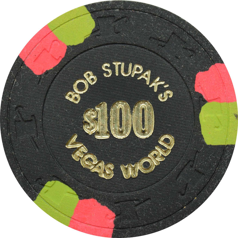 Vegas World Casino Las Vegas Nevada $100 Field Roll Chip 1980s