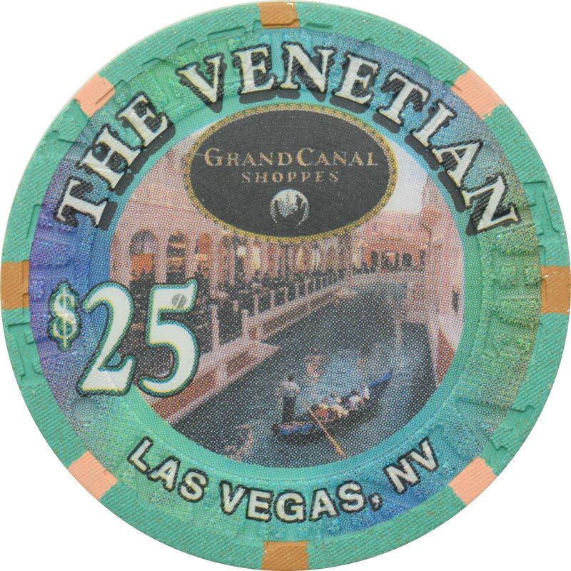 The Venetian Casino Las Vegas Nevada $25 Grand Canal Shoppes Chip 1999