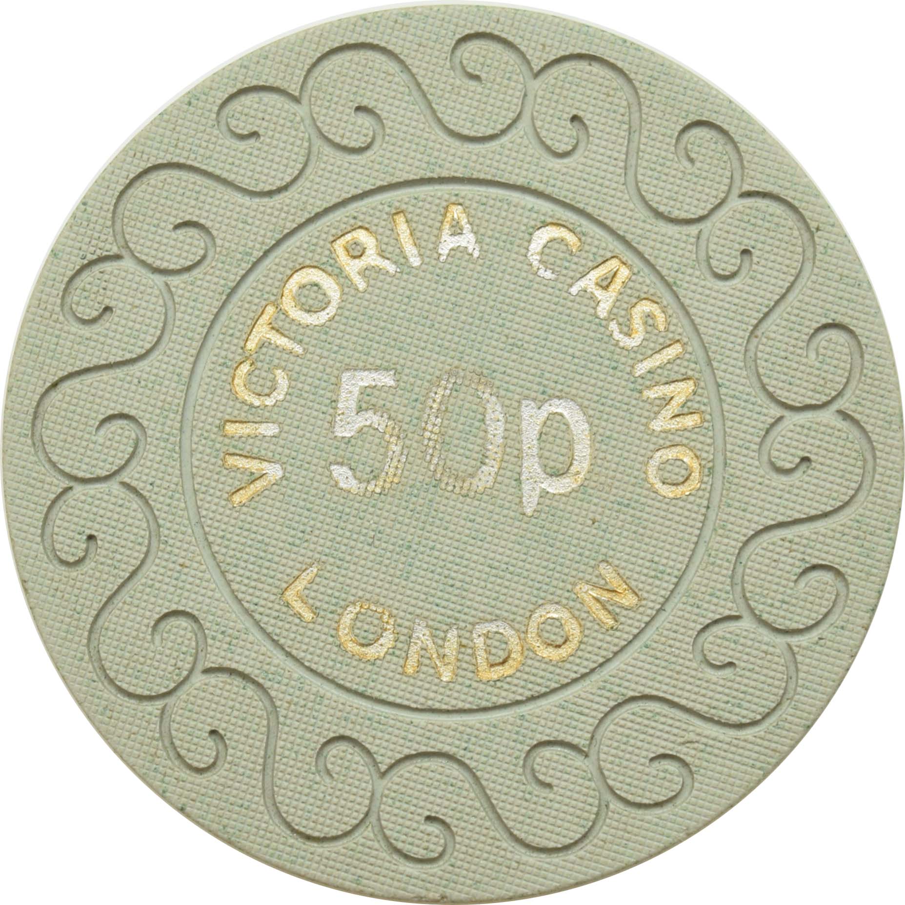 Victoria Casino (Sporting Club) London United Kingdom 50p Chip