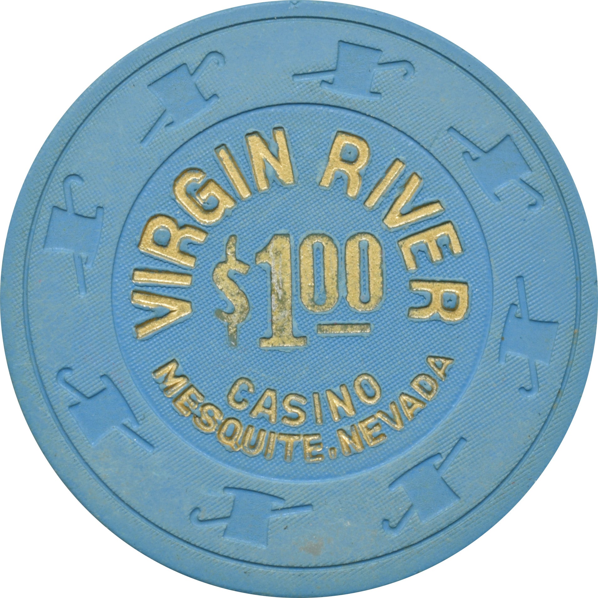 Virgin River Casino Mesquite Nevada $1 Chip 1990