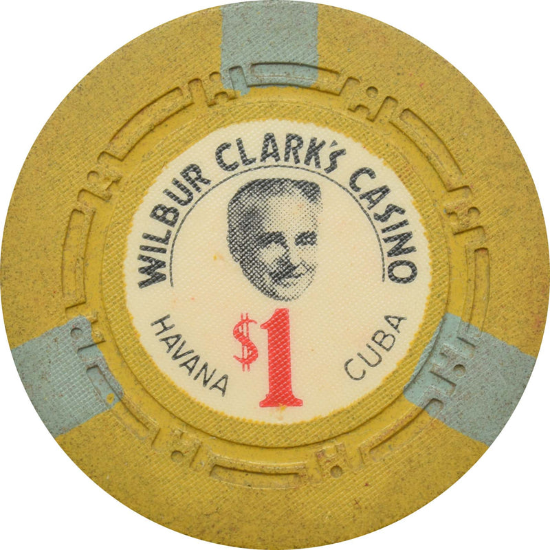 Wilbur Clark's Casino Havana Cuba $1 Chip