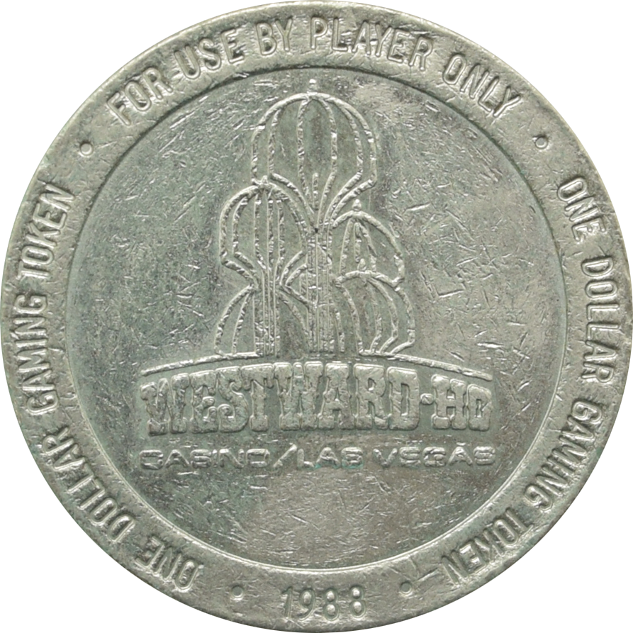 Westward Ho Casino Las Vegas Nevada $1 Token 1988