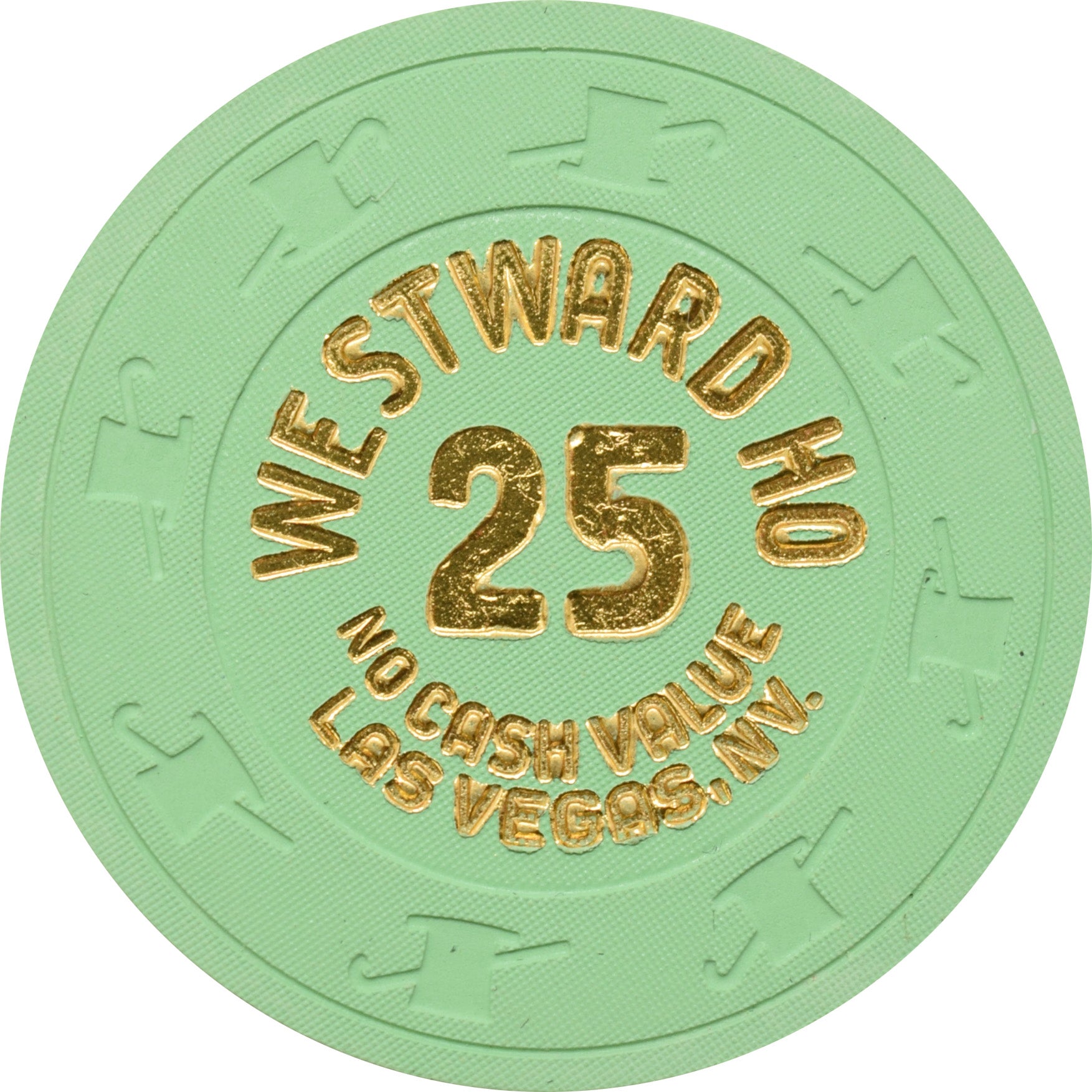 Westward Ho Casino Las Vegas Nevada $25 NCV Chip 2000s