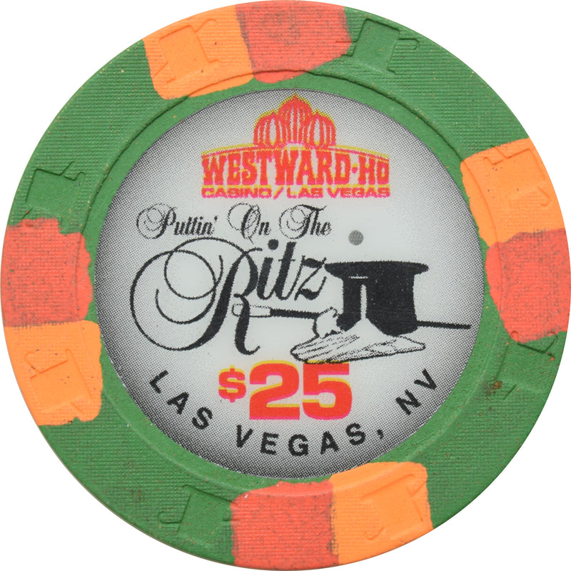 Westward Ho Casino Las Vegas Nevada $25 Puttin' on the Ritz Millennium Chip 1999