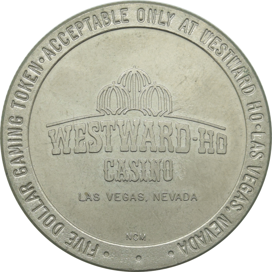 Westward Ho Casino Las Vegas Nevada $5 Token 1988