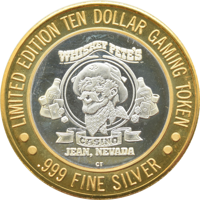 Whiskey Pete's Casino Primm "Bonnie & Clyde" $10 Silver Strike .999 Fine Silver 1994