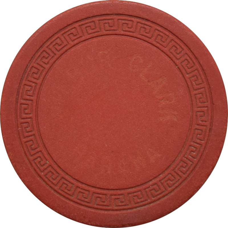 Wilbur Clark's Casino Havana Cuba Red E Roulette Chip