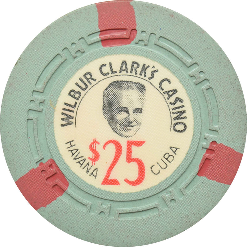 Wilbur Clark's Casino Havana Cuba $25 Chip