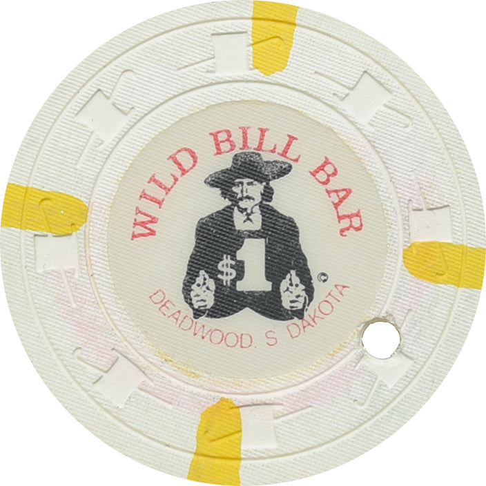 Wild Bill Bar Casino Deadwood SD $1 Cancelled Chip