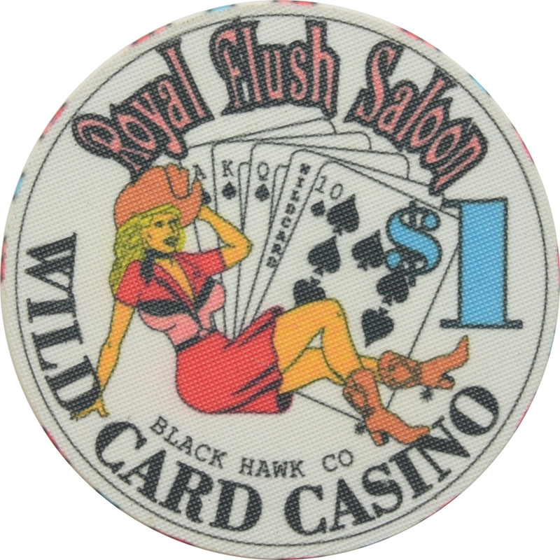 Wild Card Saloon & Casino Black Hawk CO $1 Chip