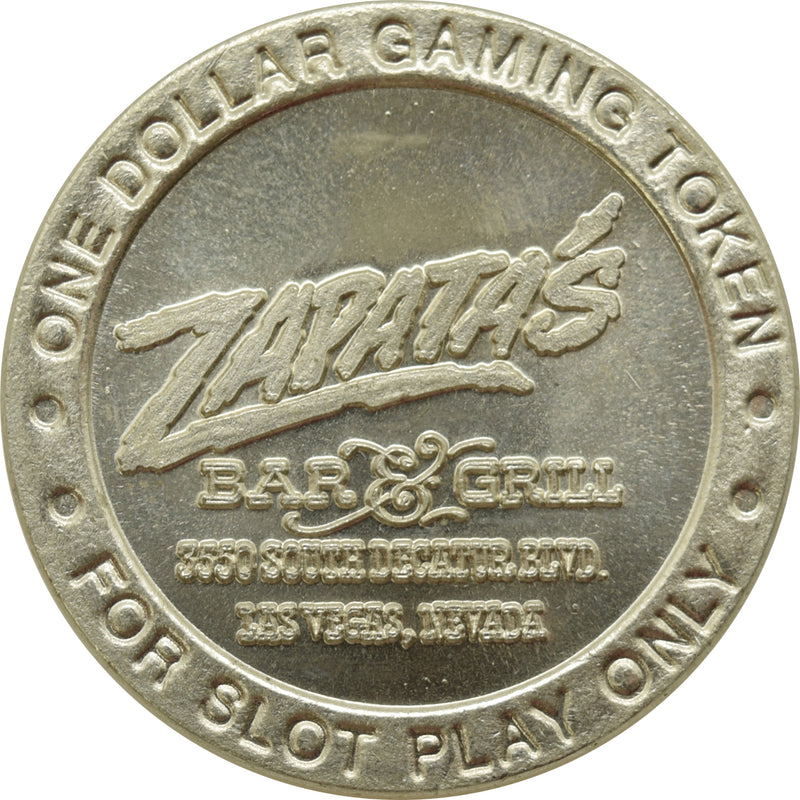 Zapata's Bar & Grill Las Vegas NV $1 Token 1996