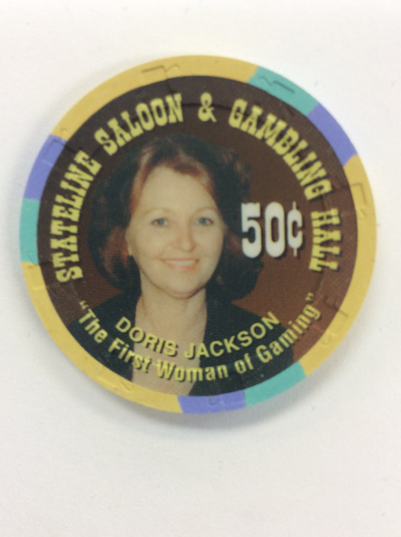 Stateline Saloon 50 (yellow) chip - Spinettis Gaming