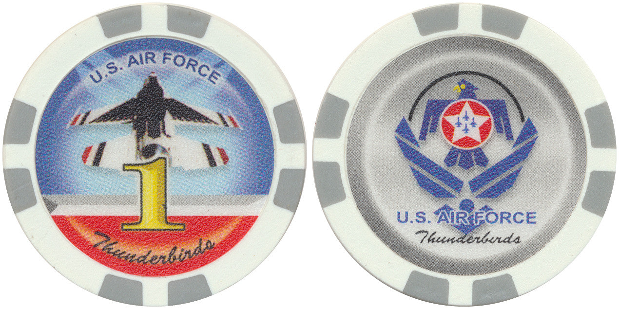 Thunderbirds U.S. Air Force Poker Chips - Spinettis Gaming - 12