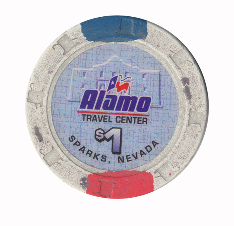 Alamo Travel Center Casino Sparks Nevada $1 Casino Chip - Spinettis Gaming