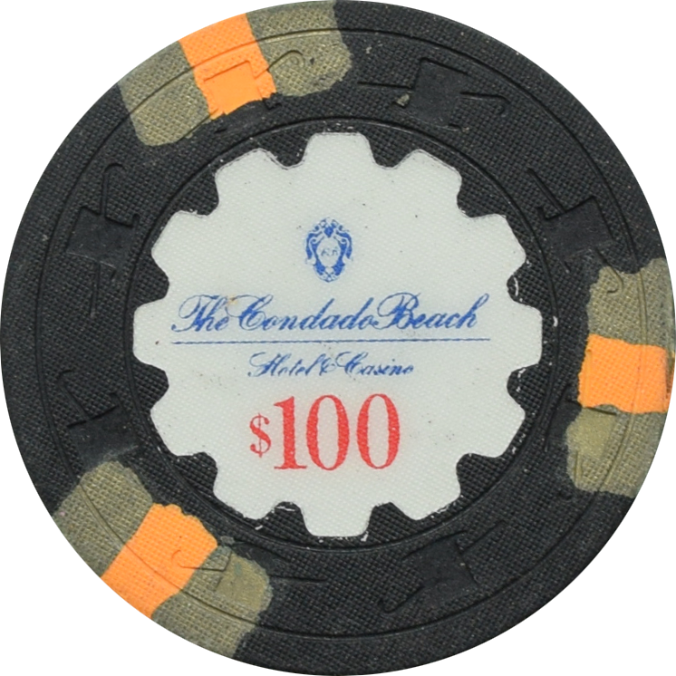 Condado Beach Casino San Juan Puerto Rico $100 Black Chip