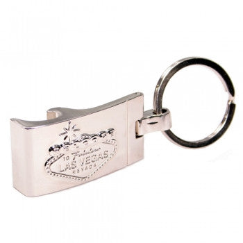 Key Chain Las Vegas Key Chain With Bottle Opener Chrome - Spinettis Gaming - 2