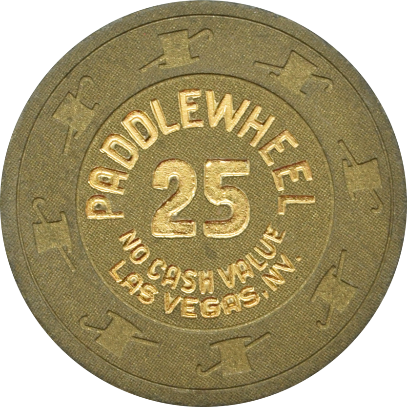 Paddlewheel Casino Las Vegas Nevada 25 NCV Paulson Chip 1988