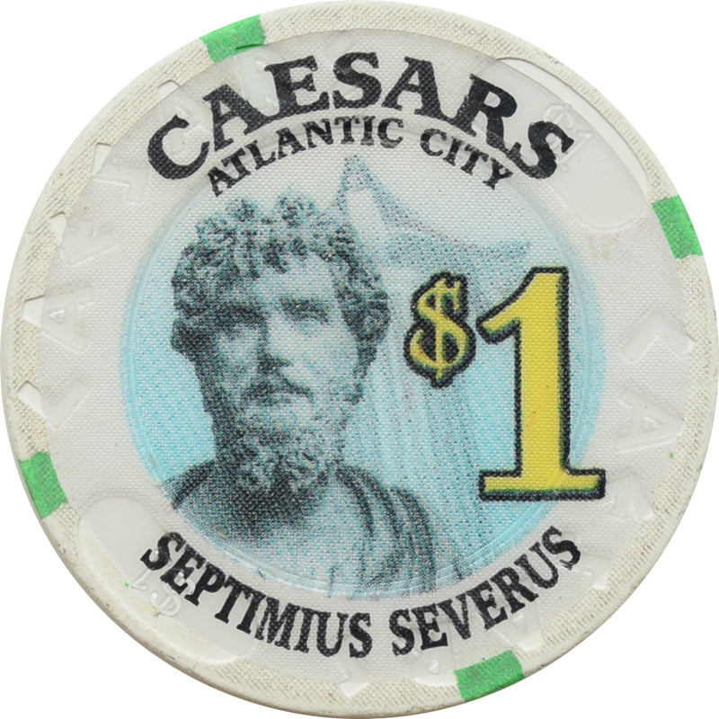 Caesars Casino Atlantic City NJ $1 Chip (Septimius Severus)