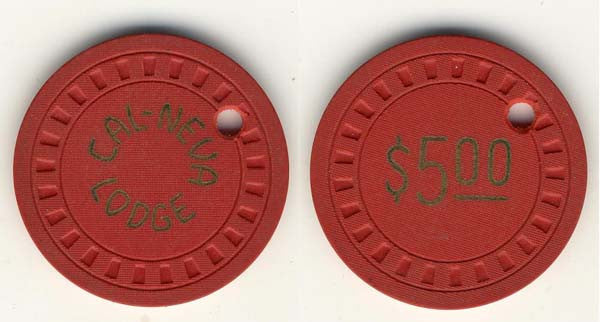 Cal-Neva Lodge Lake Tahoe $5 Chip - Spinettis Gaming - 1